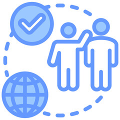 Mentored Growth Blue Icon