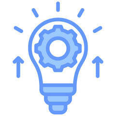 Skill Building Blue Icon