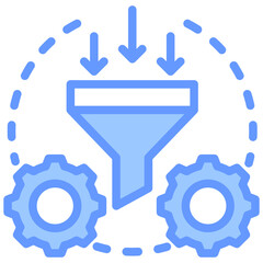 Skill Refinement Blue Icon