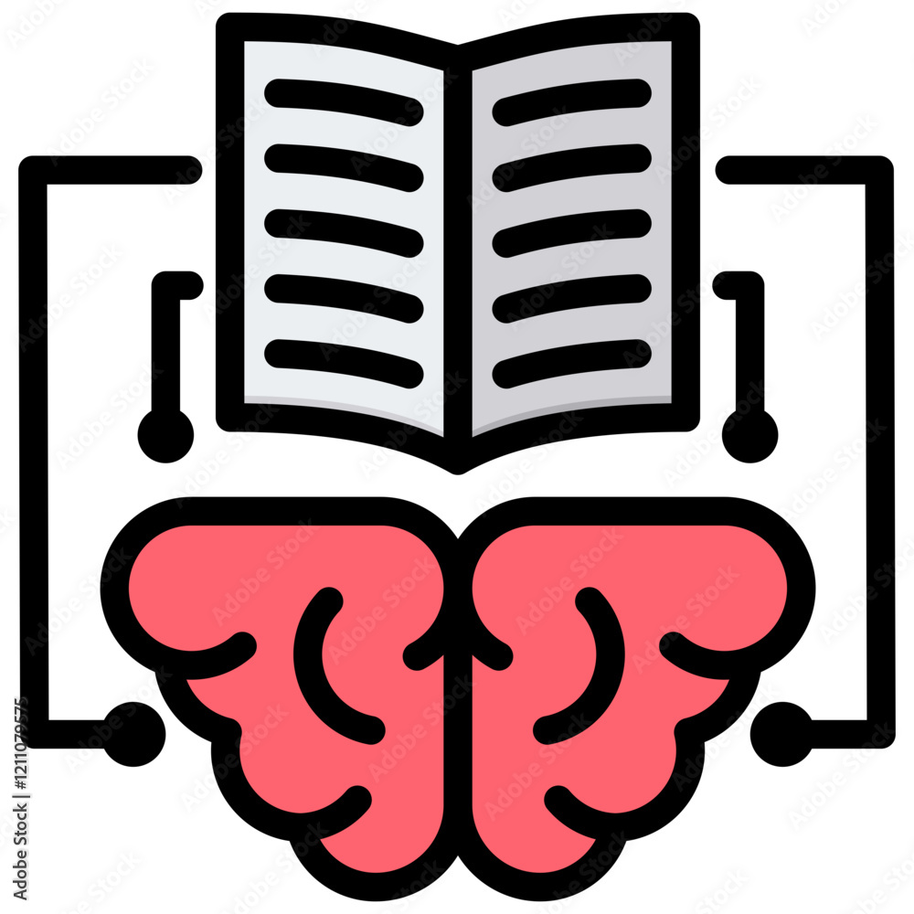 Poster Supervised Learning Outline Color Icon
