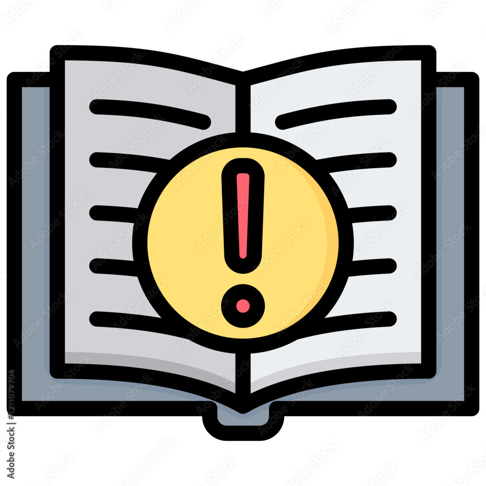 Poster instructed tasks outline color icon