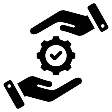 Hands On Practice Glyph Icon