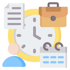 Office Hours Flat Icon