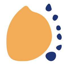 Hand drawn bizarre abstract geometric unusual shapes