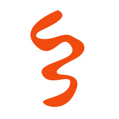 Hand drawn bizarre abstract geometric unusual shapes