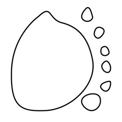 Hand drawn bizarre abstract geometric unusual shapes