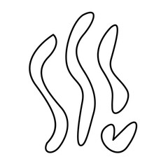 Hand drawn bizarre abstract geometric unusual shapes