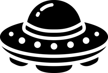 UFO Ship Glyph Icon