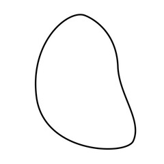 Hand drawn bizarre abstract geometric unusual shapes