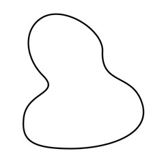 Hand drawn bizarre abstract geometric unusual shapes