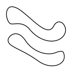 Hand drawn bizarre abstract geometric unusual shapes