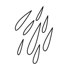 Obraz premium Hand drawn bizarre abstract geometric unusual shapes