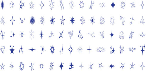 star, icon, vector, spark, shape, line, glow, symbol, shine, glitter, element, y2k, pattern, graphic, magic, light, twinkle, geometric, abstract, firework, modern, effect, design, ray, background, thi