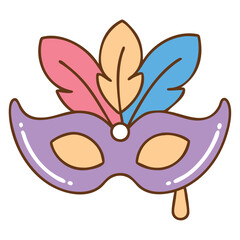 Carnival mask icon