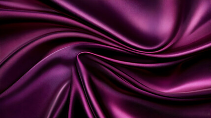 Obraz premium Luxurious Purple Satin Fabric Drapes Elegantly, Creating Smooth, Flowing Folds with a Subtle Sheen