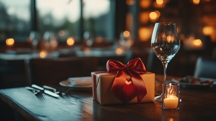 Romantic restaurant gift candlelight dinner date