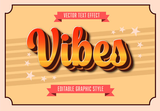 Red and Yellow Gradient Retro Text Vintage Font