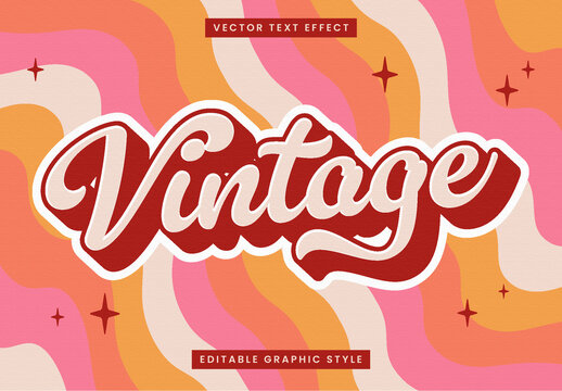 Red and Beige Vintage Font Retro VIntage Text