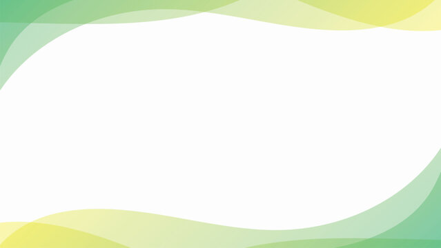 White desktop wallpaper, gradient green border design vector
