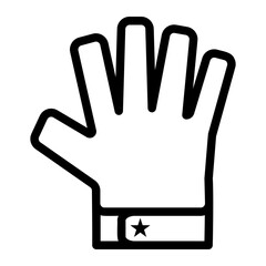 Obraz premium goalkeeper Line Icon