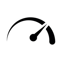 Speedometer performance accelerate meter icon.