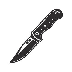 Knife isolated on white background