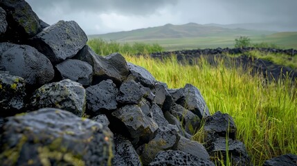 Building a Sustainable Future with Carbon Neutrality Symbolized by a Simple Pile of Rocks