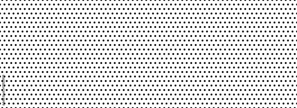 Aufkleber seamless polka dot pattern. black and white dotted repeated texture. repeating endless dotted textur