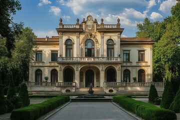 Obraz premium Palace Gardens Sunny Day Estate