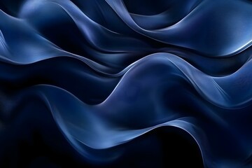 Obraz premium Ethereal Waves: Abstract Blue and White Fabric Texture