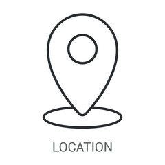 Location Icon Vector Illustration Line Style