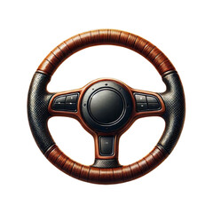 Steering wheel cover isolated on transparent background