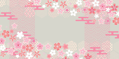 和柄　桜　春　背景
