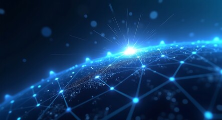Fototapeta premium Global Network Connection Digital World Technology