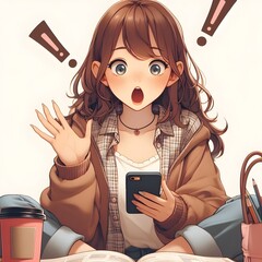 girl with a notebook