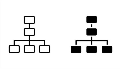 workflow icon set for startup business. Pictogram in outline style. Vector flat line icon on white background
