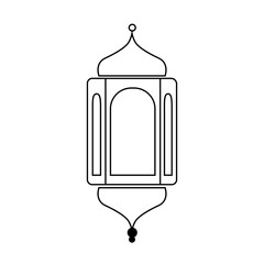 lantern ramadan on white background 