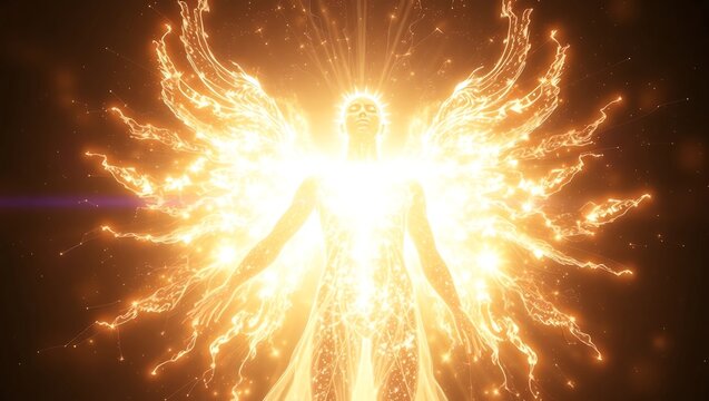 an angel or luminous being of light