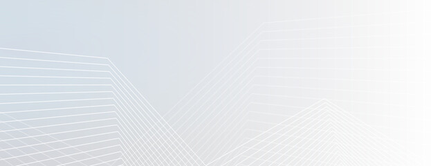 Naklejka premium Minimalist white background with subtle geometric lines. The white background has a smooth texture, creating a clean, modern look. Geometric pattern background vector. Light background.