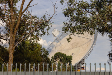 Radio telescope satellite dish located at Parkes NSW