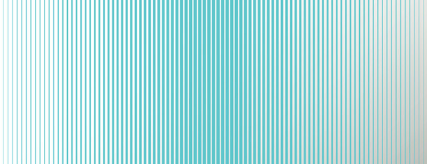 Fototapeta premium Striped blue background with vertical lines. The blue background has a gradient effect, creating a textured and modern look. Gradient striped background vector. Teal background.
