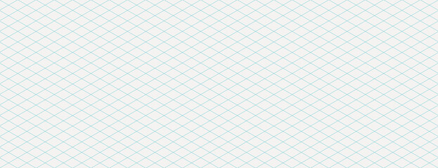Light blue grid background with a minimalist style. The background features a light blue, crisscross pattern on a white surface. Grid pattern background vector. Teal background.