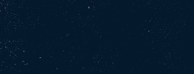 Dark blue background with a speckled texture. The background features a starry effect with scattered light blue specks on a blue backdrop. Speckled wall texture background. Blue background vector.