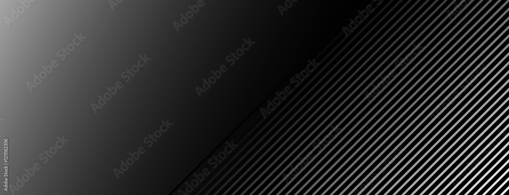 Wall mural a sleek black background with diagonal stripes. the black background features a gradient and texture