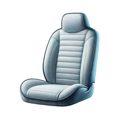Car seat cover isolated on transparent background