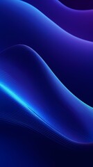 digital technology abstract blue curve lines poster background