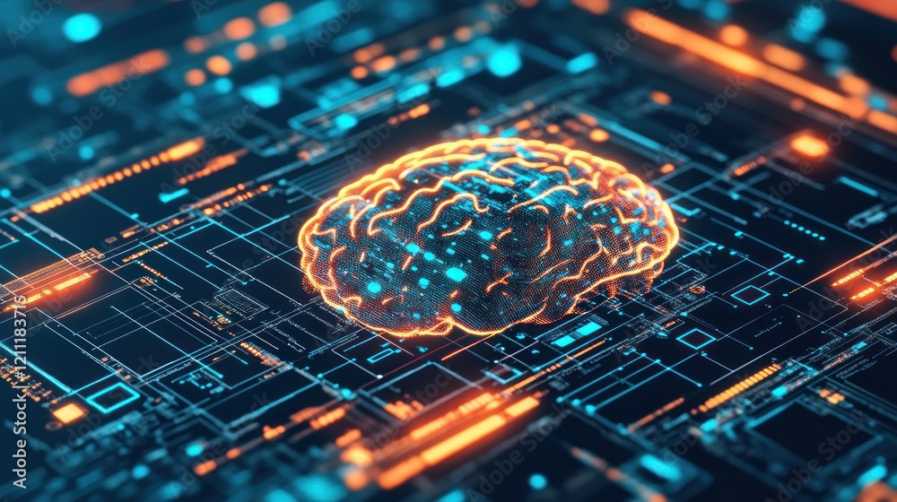 Poster digital brain: artificial intelligence and neural networks