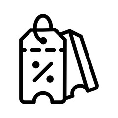 coupon discount outline style