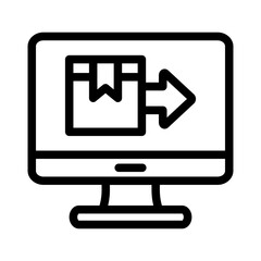 package computer outline style