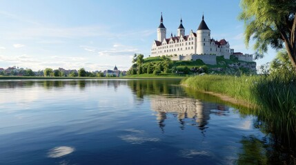 Obraz premium Fairytale Castle by the Lake